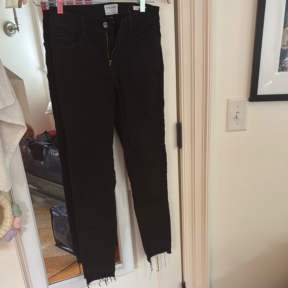 Frame Denim Women's Black Skinny Jeans